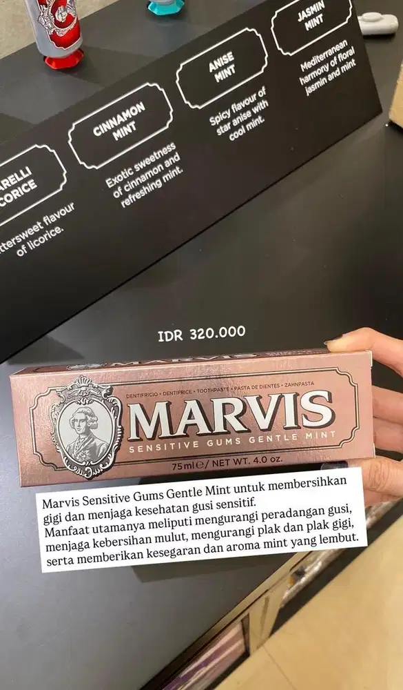 Marvis Sensitive Gums Gentle Mint 75ml