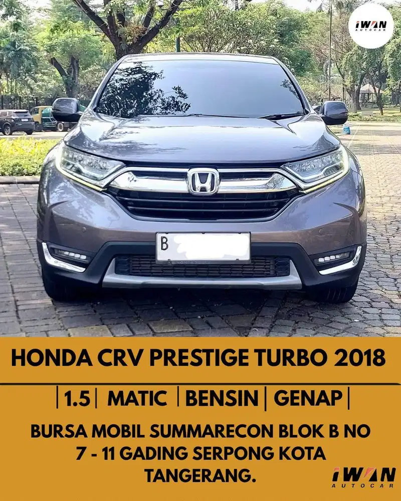 2018 HONDA CRV PRESTIGE 1.5 TURBO AT