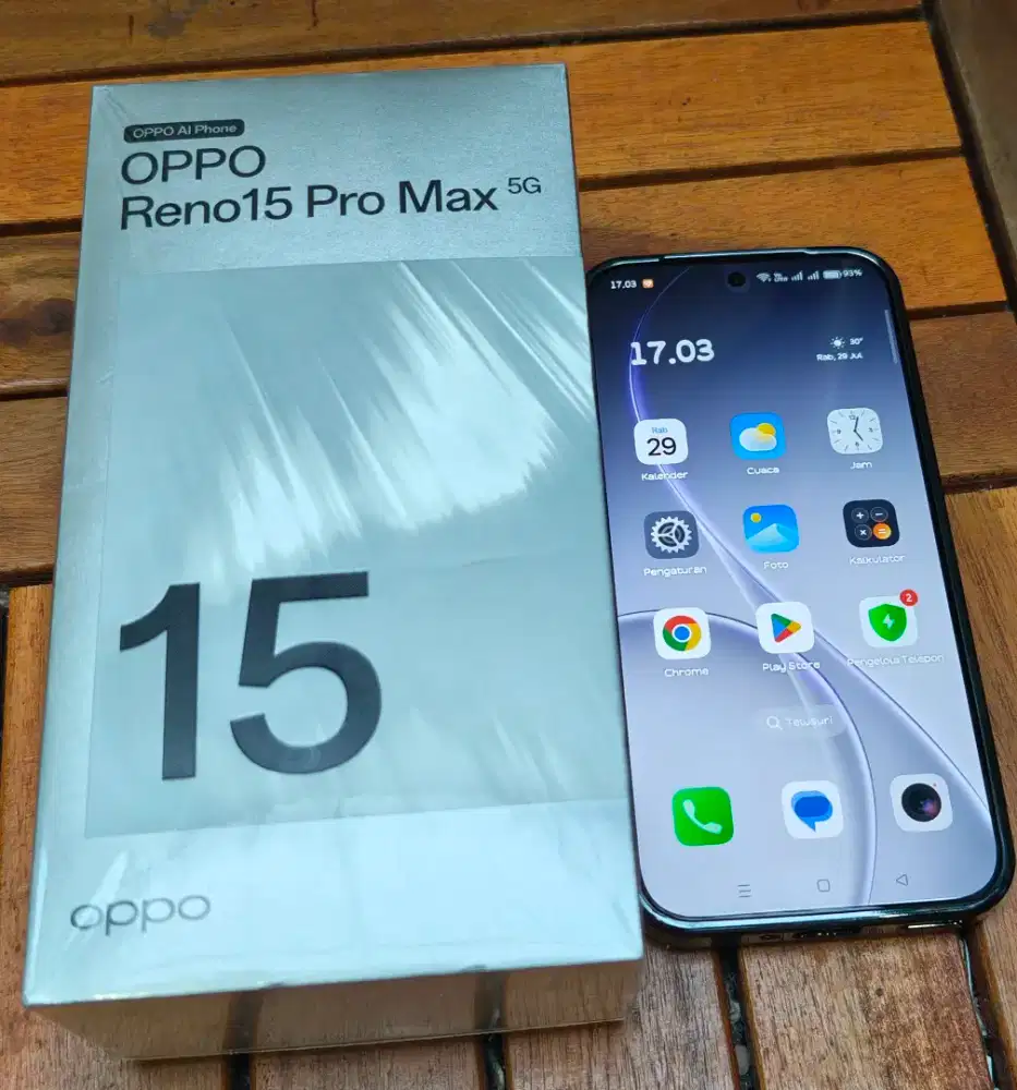 OPPO Reno 15 Pro Max 12GB/512GB warna Brown