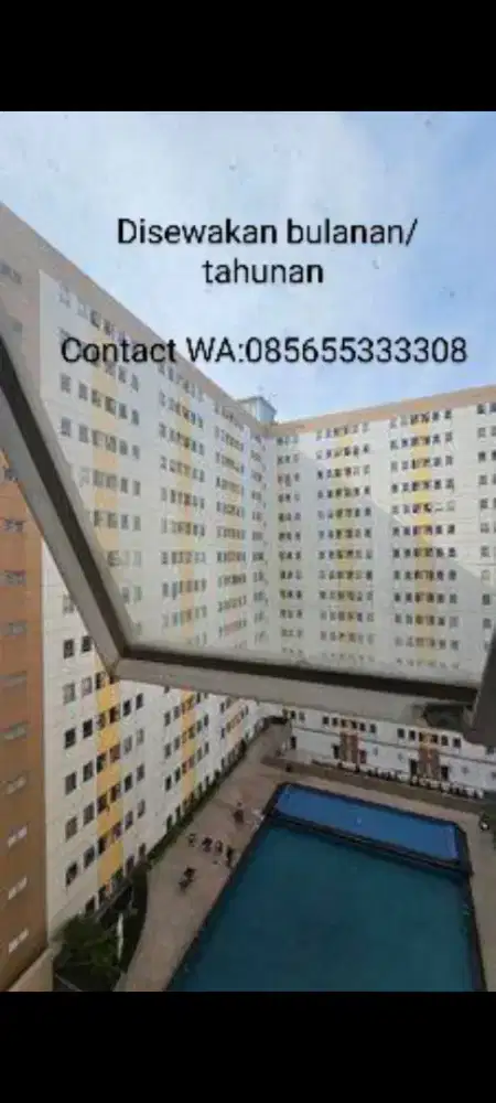 Disewakan apartemen puncak permai studio 1bedroom full furnish