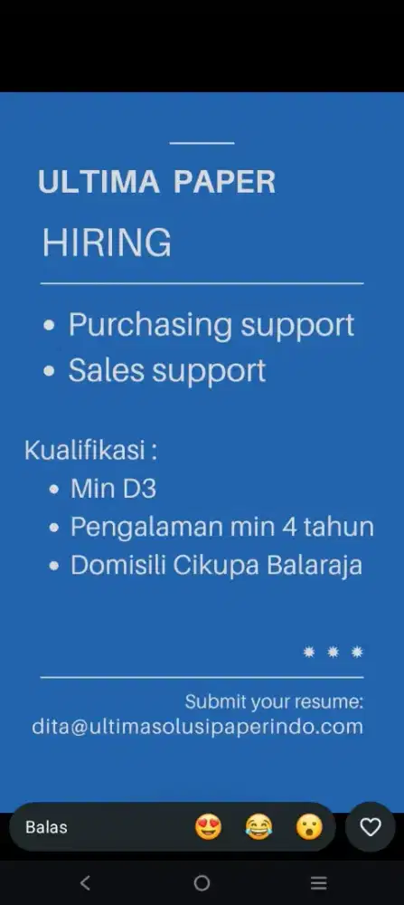 Lowongan pekerjaan
