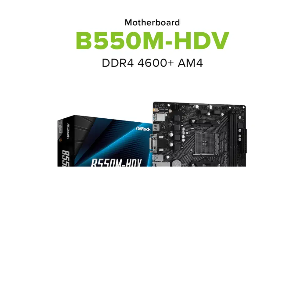 Motherboard ASRock B550M-HDV DDR4 4600+ AM4