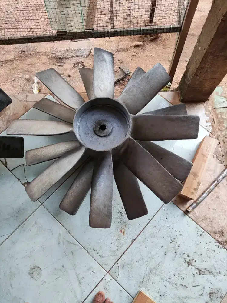 Baling Baling Axial Fan Blower 80 cm / 32 inch Aluminium Cor Padat