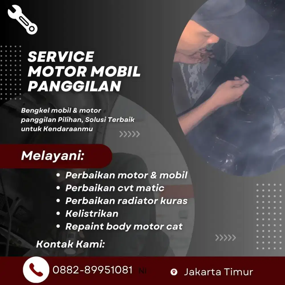 Jasa Bengkel Motor & Mobil Panggilan!