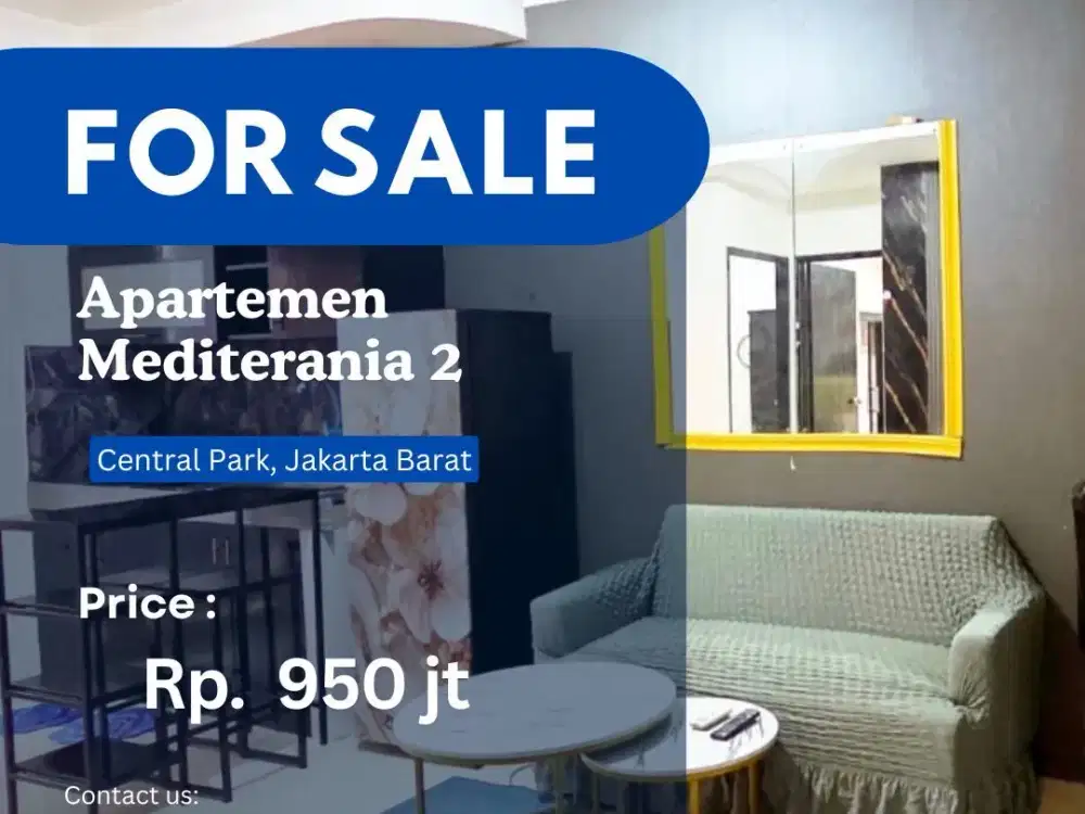 DIJUAL CEPAT Apartment Medit 2 CITY VIEW unit 2BR