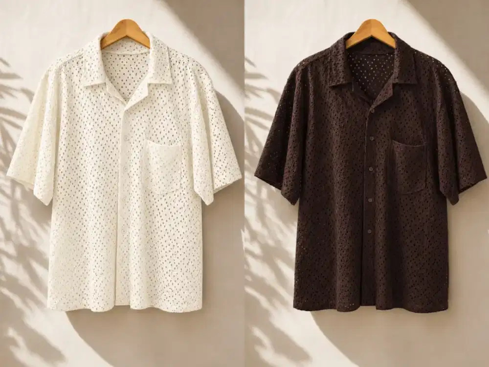 Kemeja Rajut Oversize