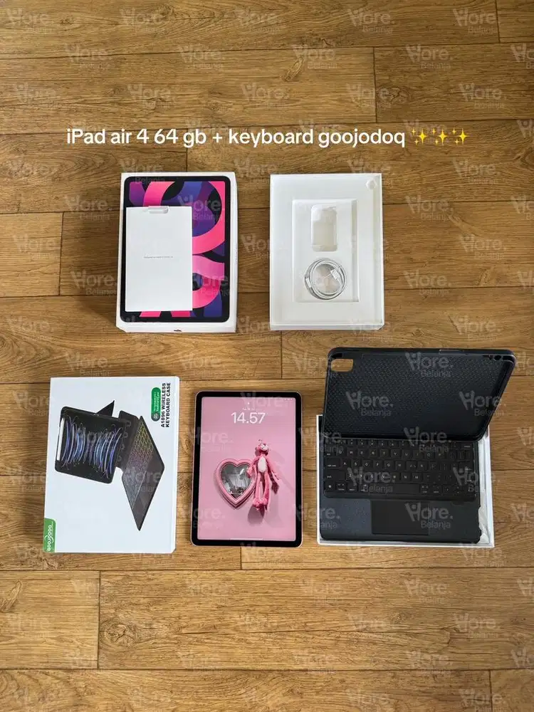 iPad air 4 64 gb dan keyboard goojodoq