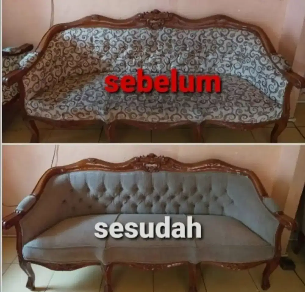 Tempat nya ganti kain kursi / sofa