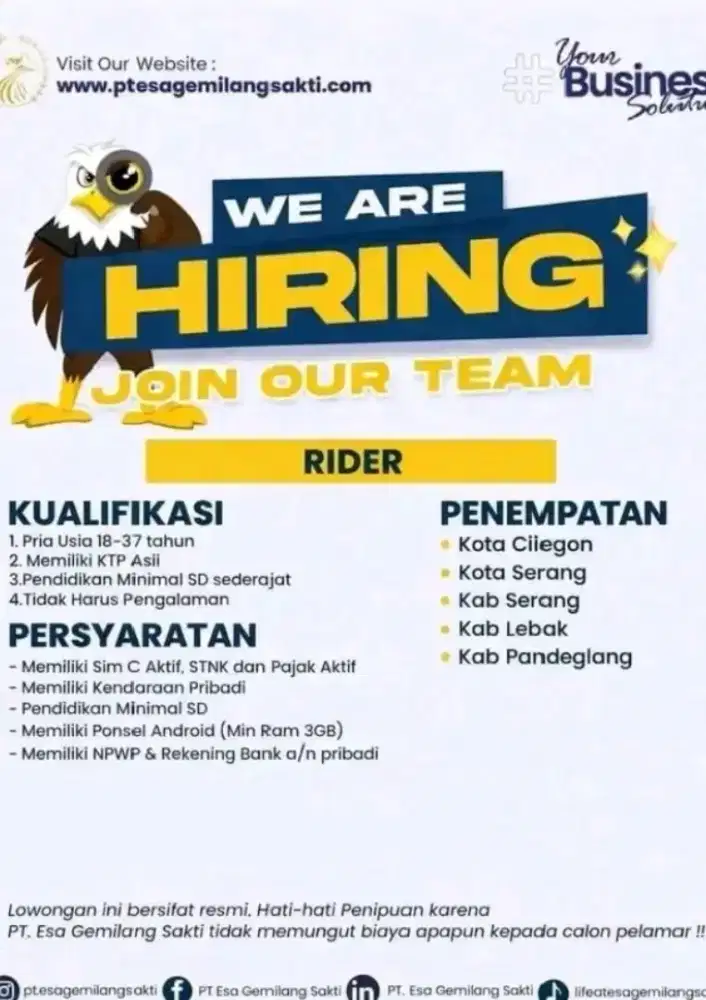 Kurir spx area kab Pandeglang dan kab Lebak