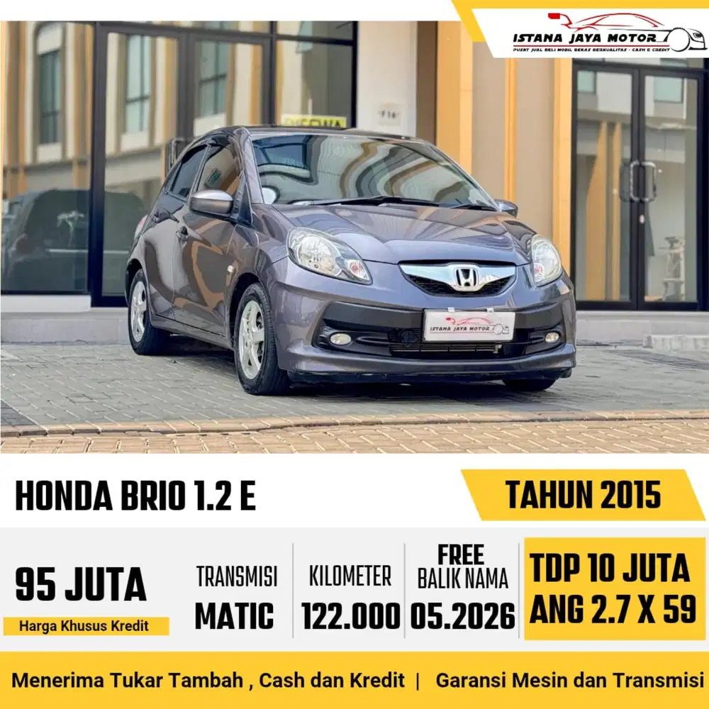 Honda Brio E AT th 2015 #istana jaya motor