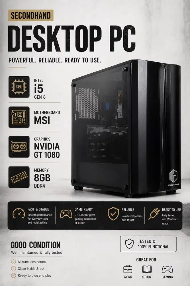 Dijual PC Bekas Kondisi Mulus
