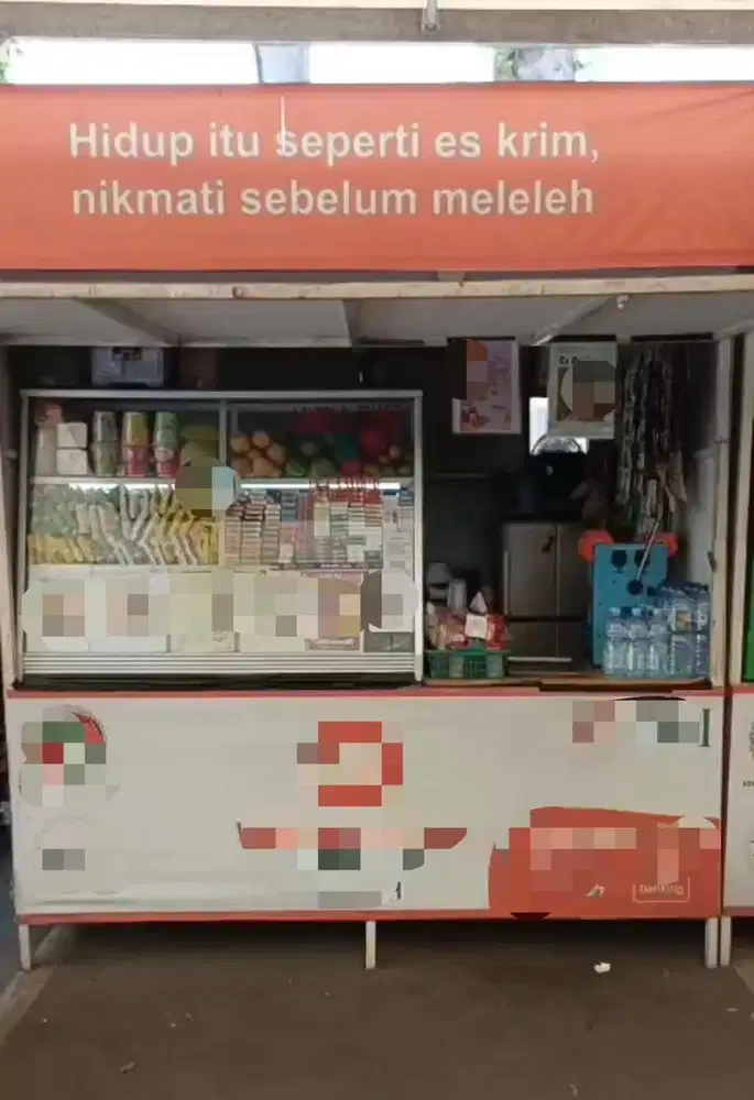 Container Booth Warung Bekas Usaha