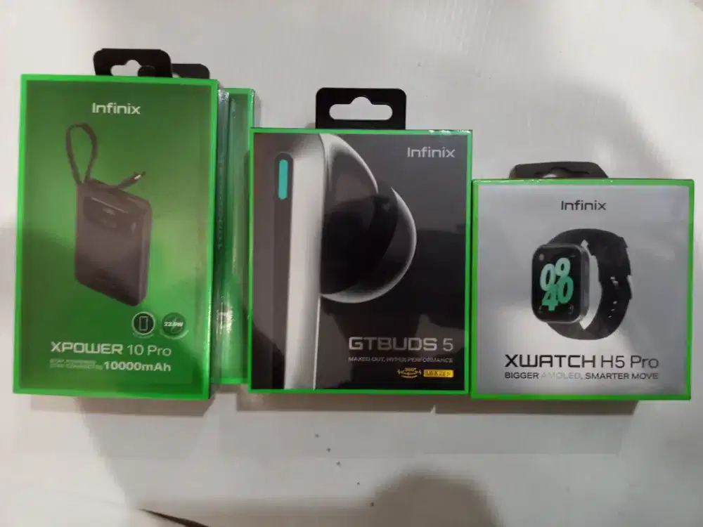 IOT Infinix X Watch 5 Pro, TWS, Power Bank Masi baru segel