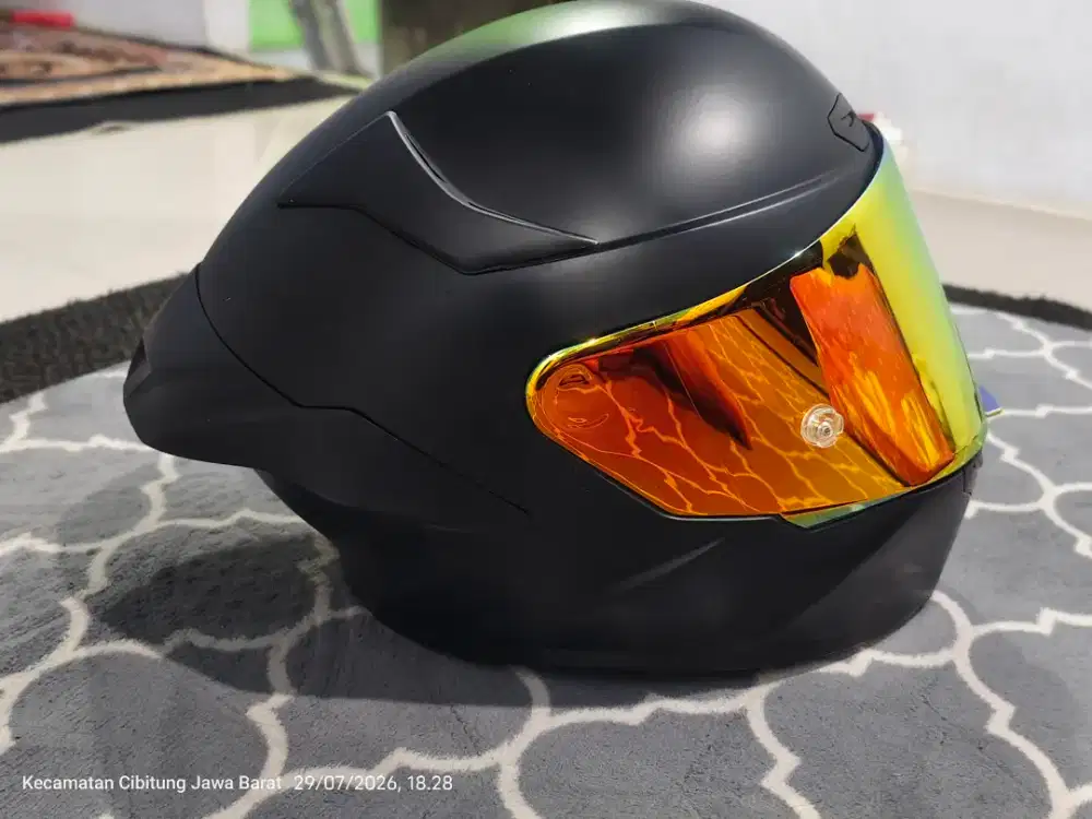Helm MLA Crypton hitam doff visor dpt 3