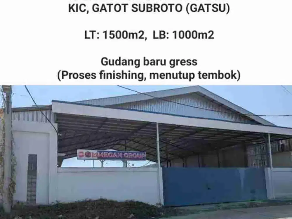 DISEWAKAN GUDANG SEMARANG, LOKASI DI KAWASAN.INDUSTRI CANDI/ KIC, GATOT SUBROTO/ GATSU