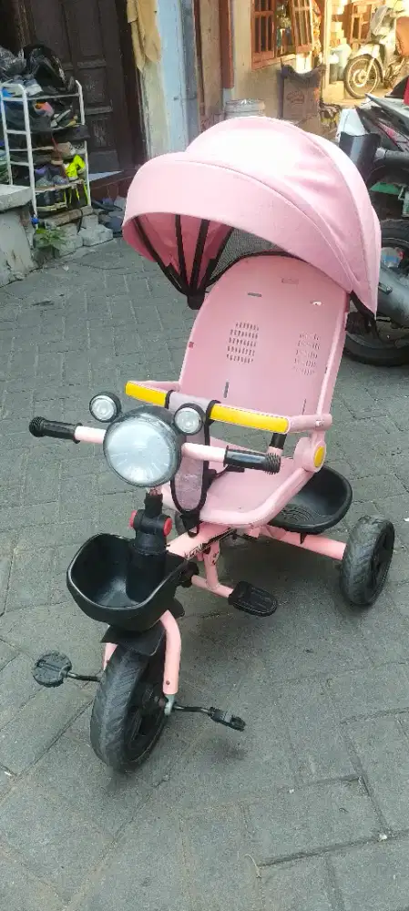 Stroller bayi sepeda roda 3
