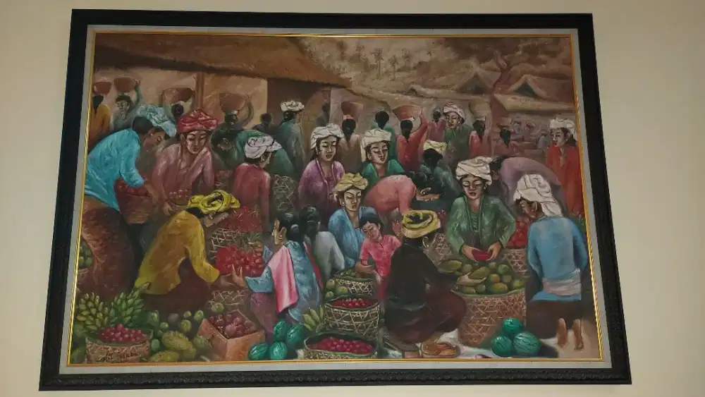 Lukisan Pasar Tradisional Desa