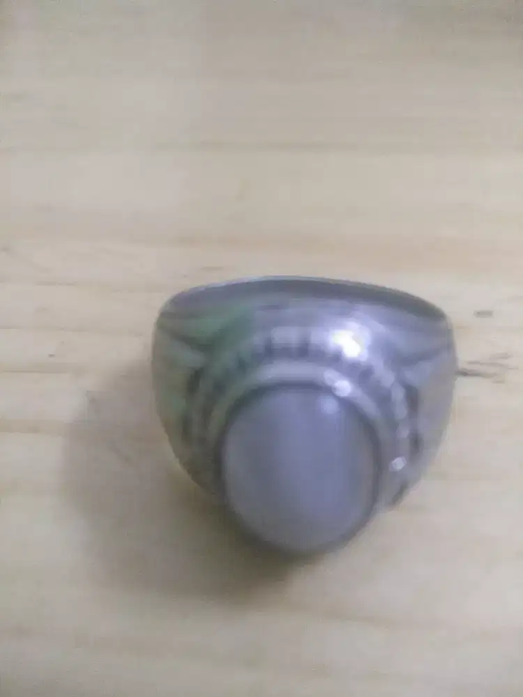 Cincin Batu Biduri Bulan Perak