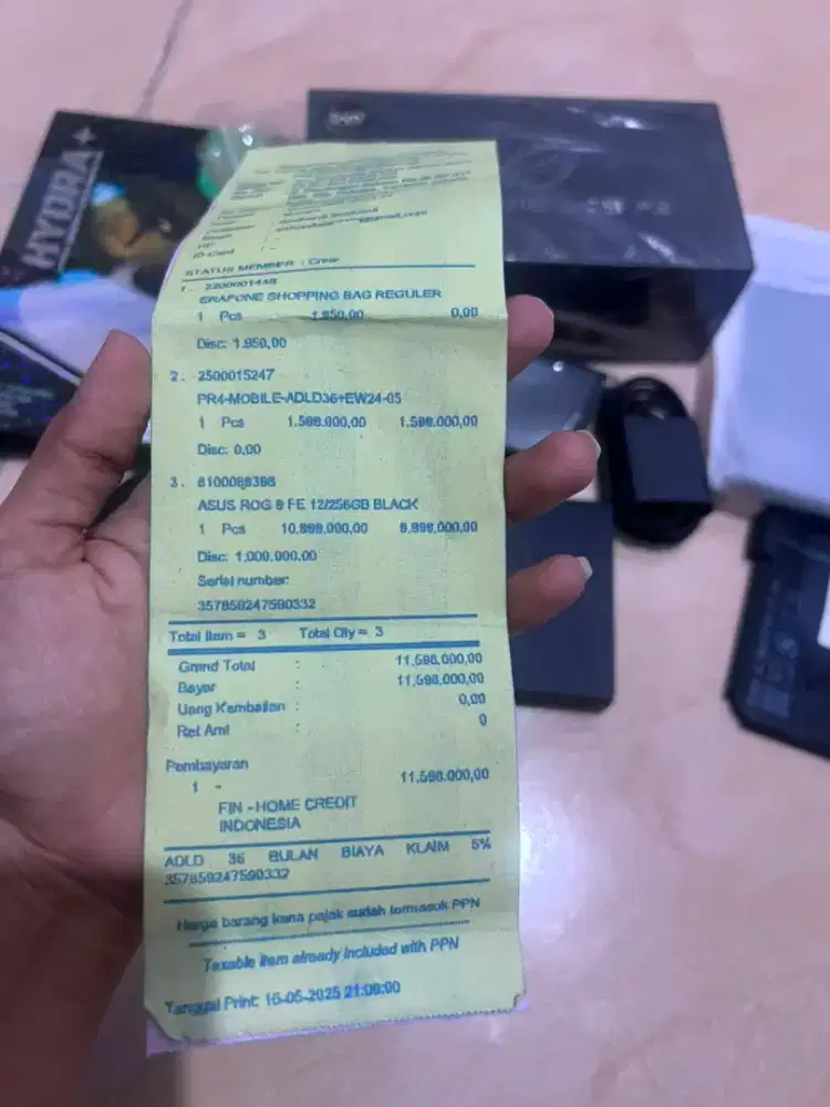 DIJUAL ASUS ROG PHONE 9 FE 12GB/256GB BLACK