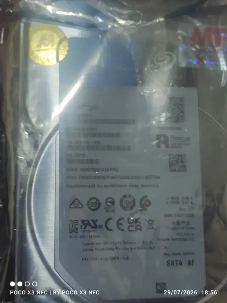 Harddisk Seagate Skyhawk 4 TB khusus untuk CCTV