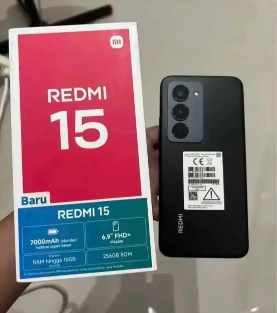 Redmi 15 baterai 7000mah ram 8/128 fullset