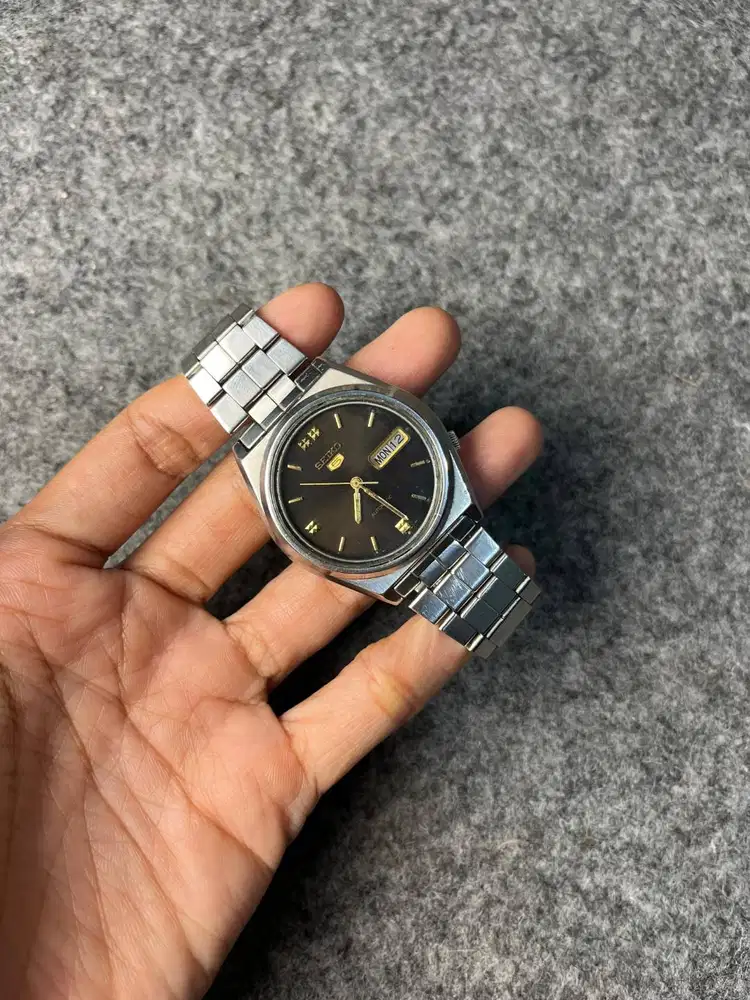 Jual jam seiko hitam second original