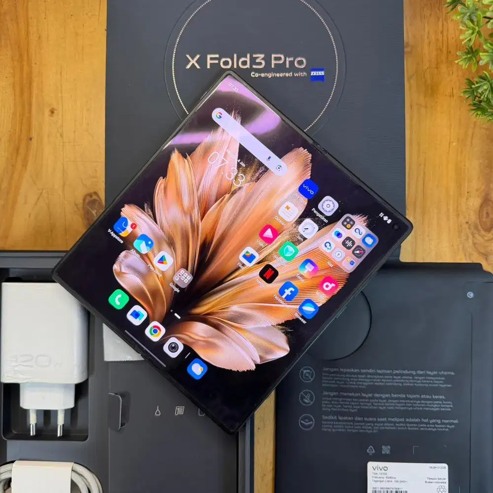 Vivo x fold 3 Pro 5G 16/512GB Black Full Original resmi indonesia