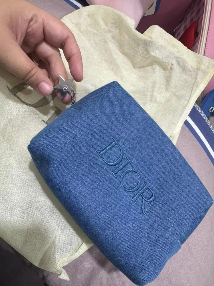 pouch makeup denim