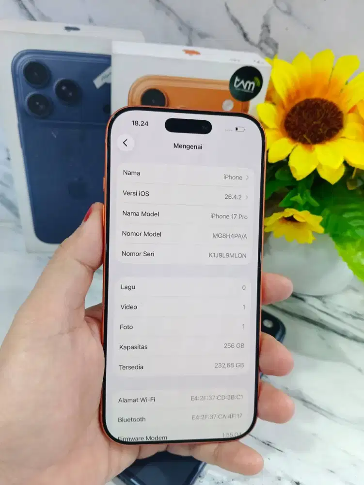 IPHONE 17 PRO 256GB SECOND IBOX
