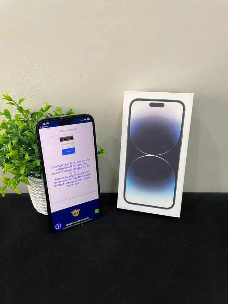IPhone 14 ProMax 256GB Black mulus Fullset BH 100% Imei Bea Cukai
