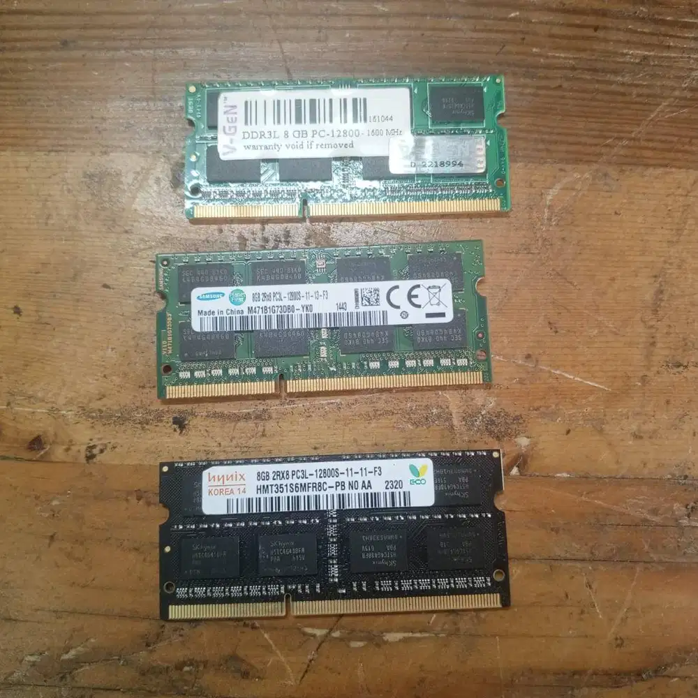 Ram Laptop DDR3L 8 GB PCL-12800 V-Gen Hynix Samsung