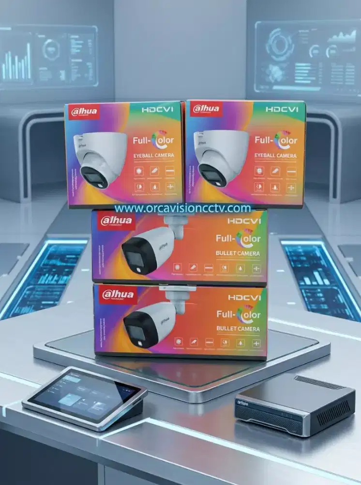 Paket cctv murah dahua full color malam tetap berwarna