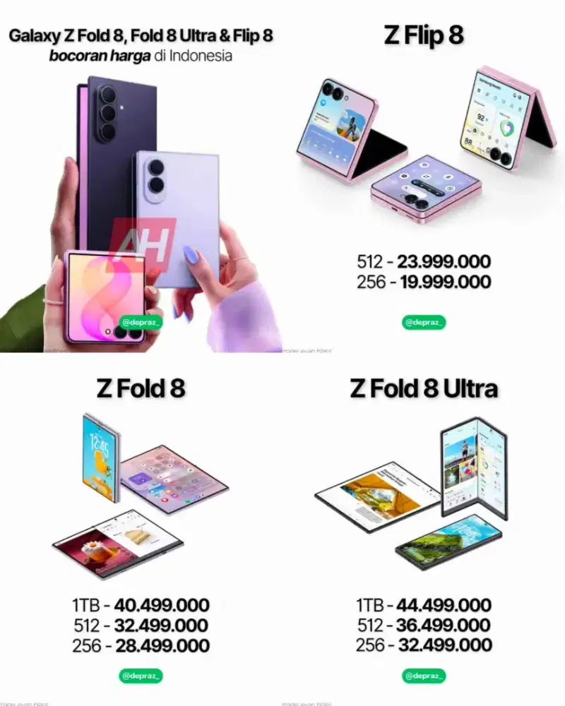 Bisa kredit Samsung z fold 8 ultra ITB tanpa DP