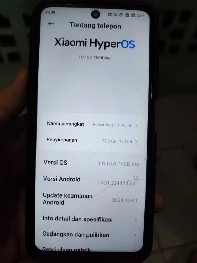 Dijual HP Redmi Note 11 Pro (8/128)