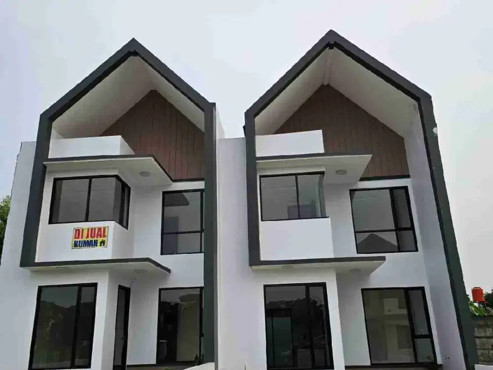 Rumah dua lantai Skandinavia modern dan asri di Jaksel