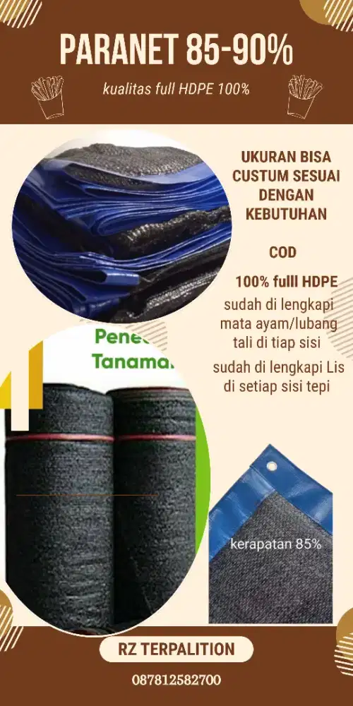PARANET 90% KUALITAS FULL HDPE