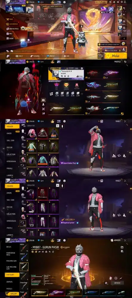 AKUN FF RES LOG GUGEL BIND ON