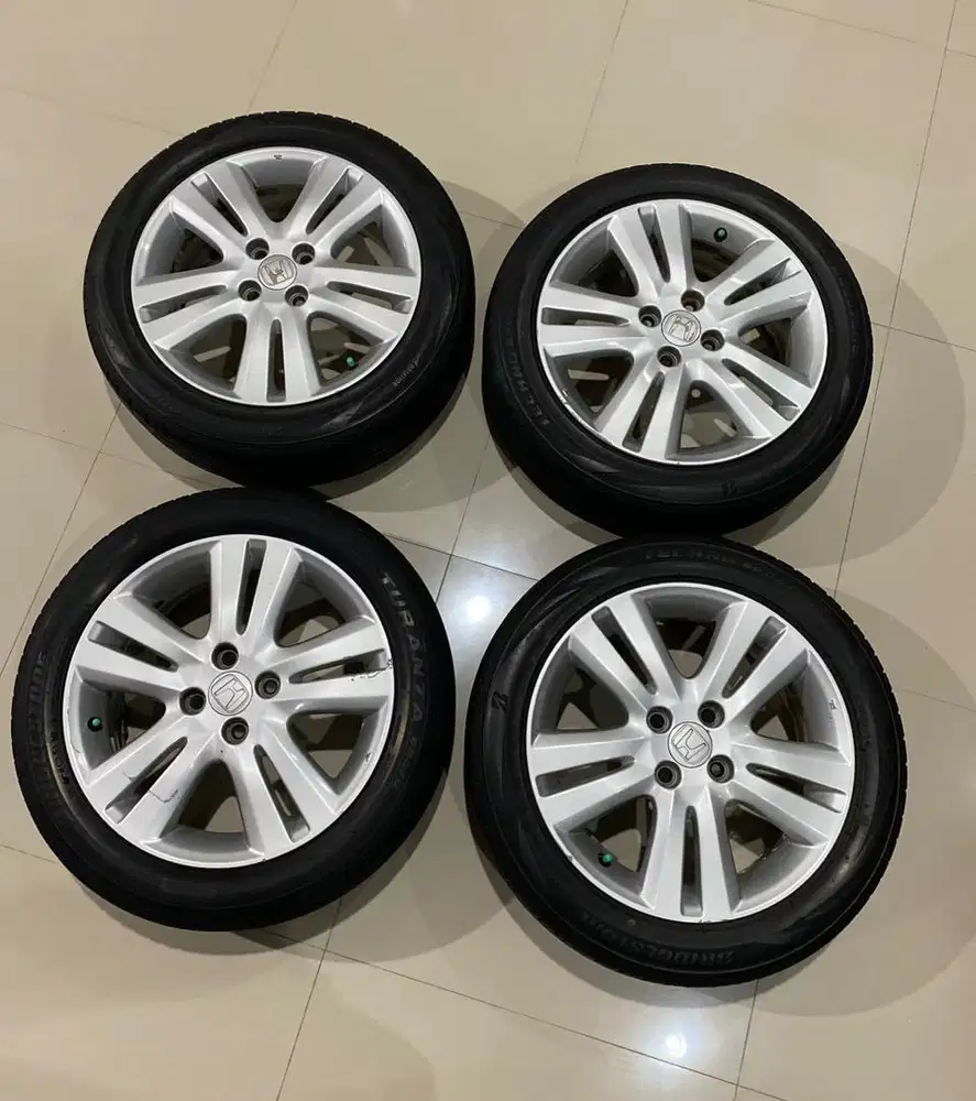Velg OEM Jazz GE8 R16 + Ban Bridgestone 185/55/16