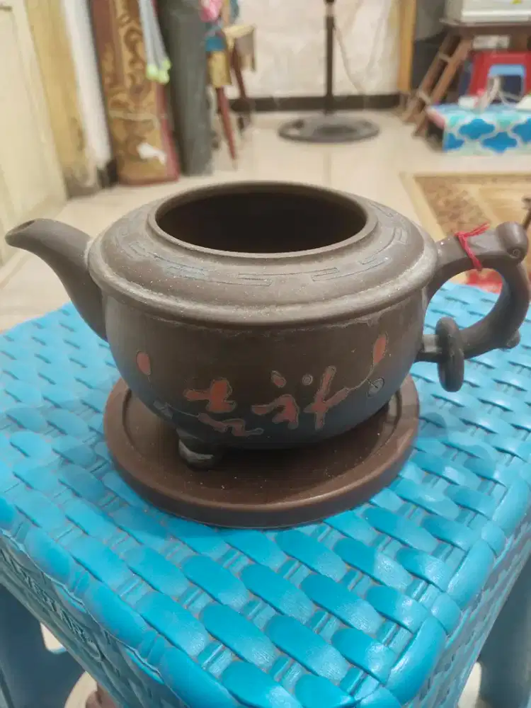 Teko teh hiasan antiq