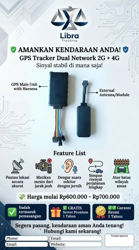 Gps tracker berikut pasang