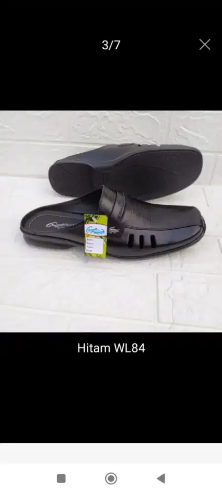 Ready Selop Kulit Pria uk 39 bayar COD