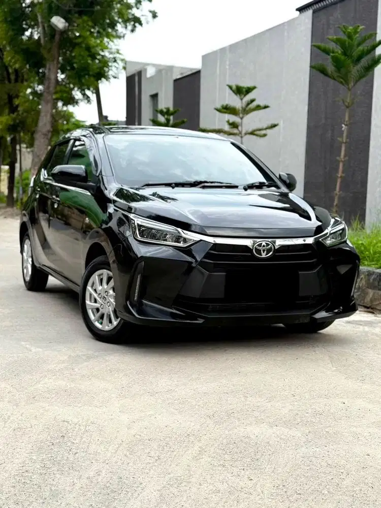 (Odo 9.800) Agya 1.2 G CVT 2023 Hitam 2024 2025