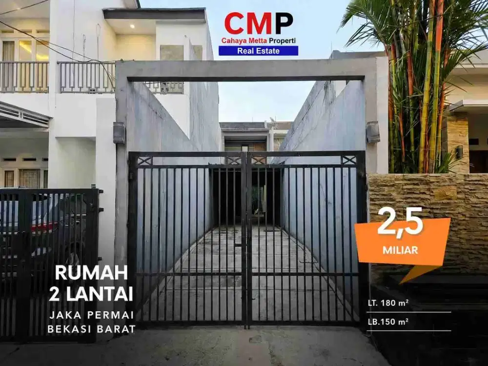 Dijual Rumah 2 Lantai di Perumahan Jaka Permai Bekasi. Terawat.