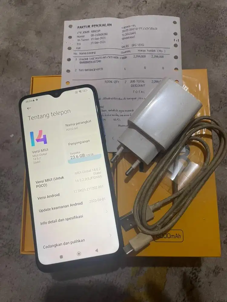 POCO M3 (SIDIK JARI ON) RAM 6 / 128