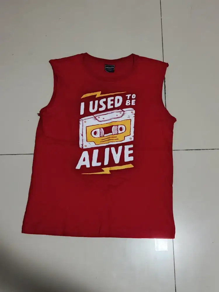 Baju Singlet Vintage Muscle Shirt