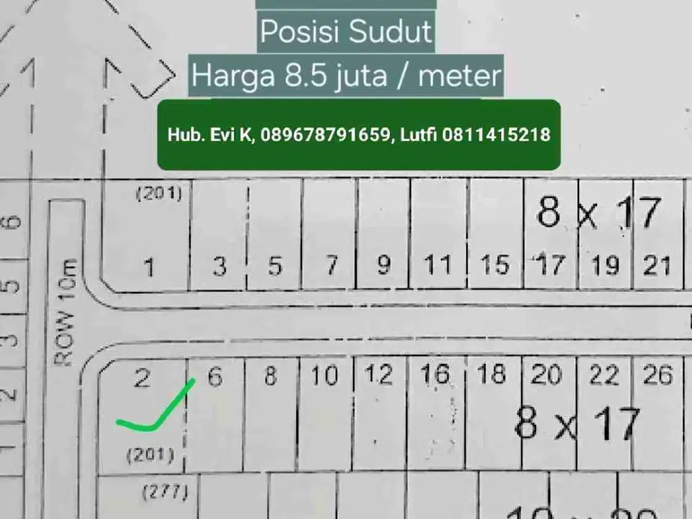 Di Jual Kavling Jl.Kelimutu, Tanjung Bunga(dekat Sekolah SDH)