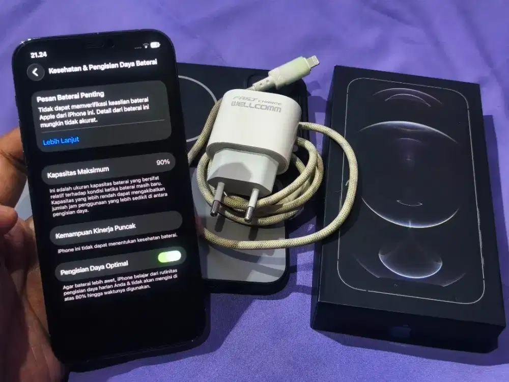 iphone 12 pro 128 beacukai fullset pakaian pribadi