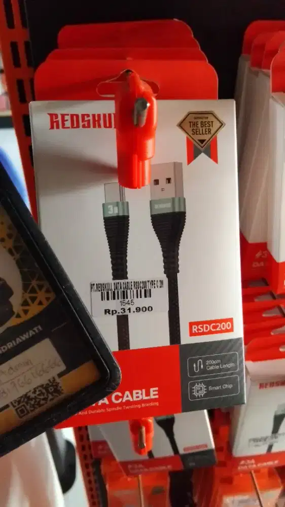 REDSKULL DATA CABLE RSDC200 TYPE C 2M | ATLANTIS DAHSYAT