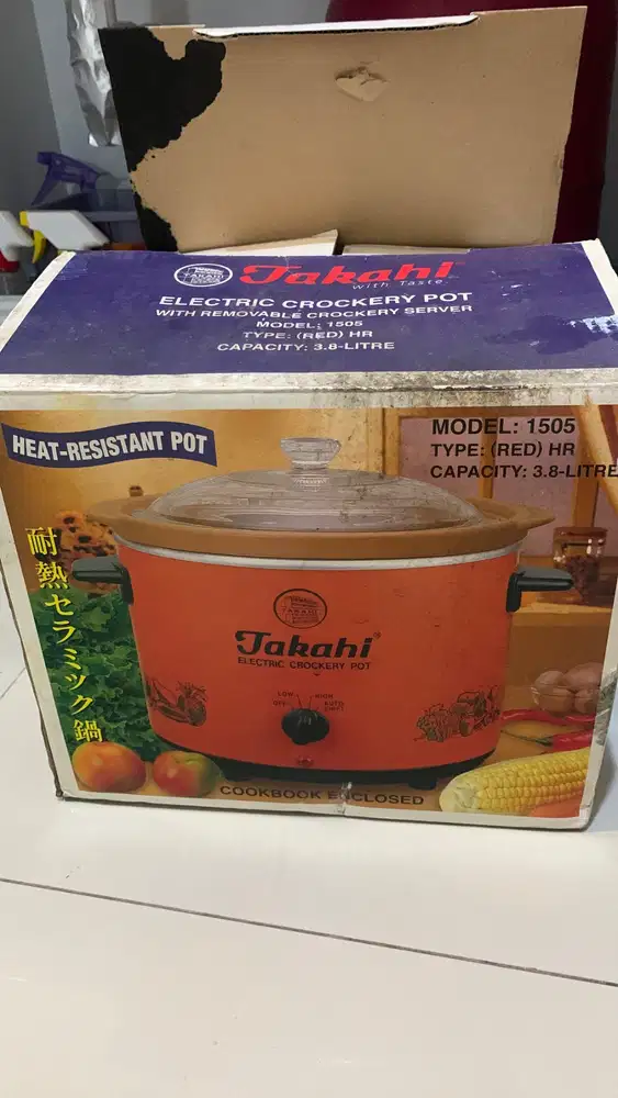 Takahi slow cooker 3,8 liter second like new