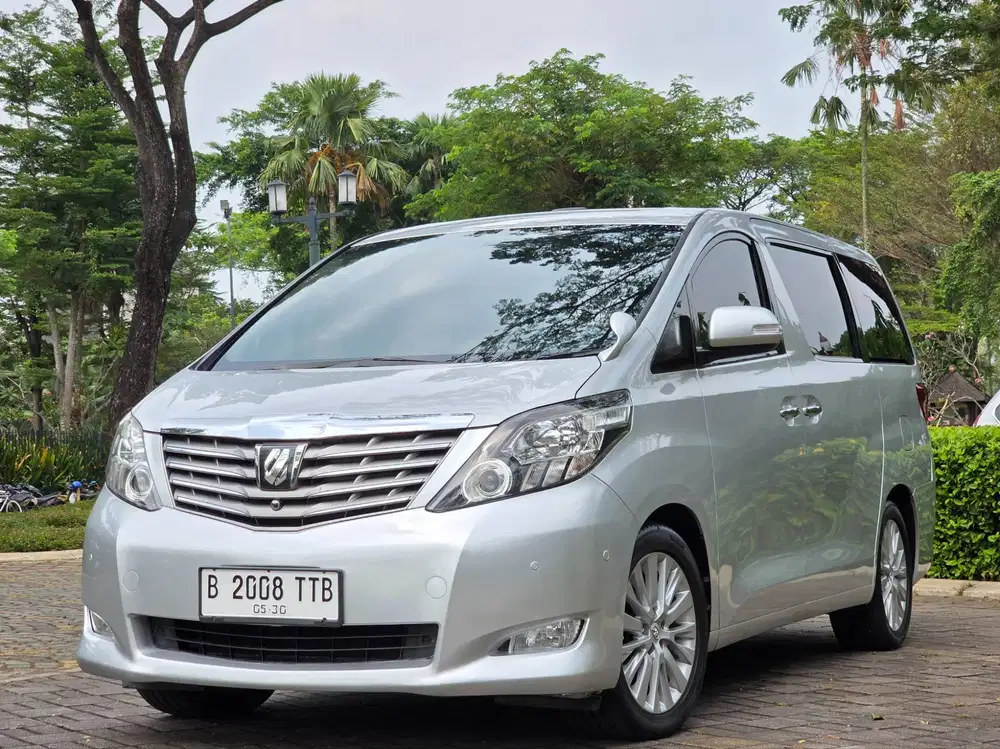 KM.85.RB ASLI| ALPHARD G PREMIUM SOUND CBU 2010 SILVER SEGER !!